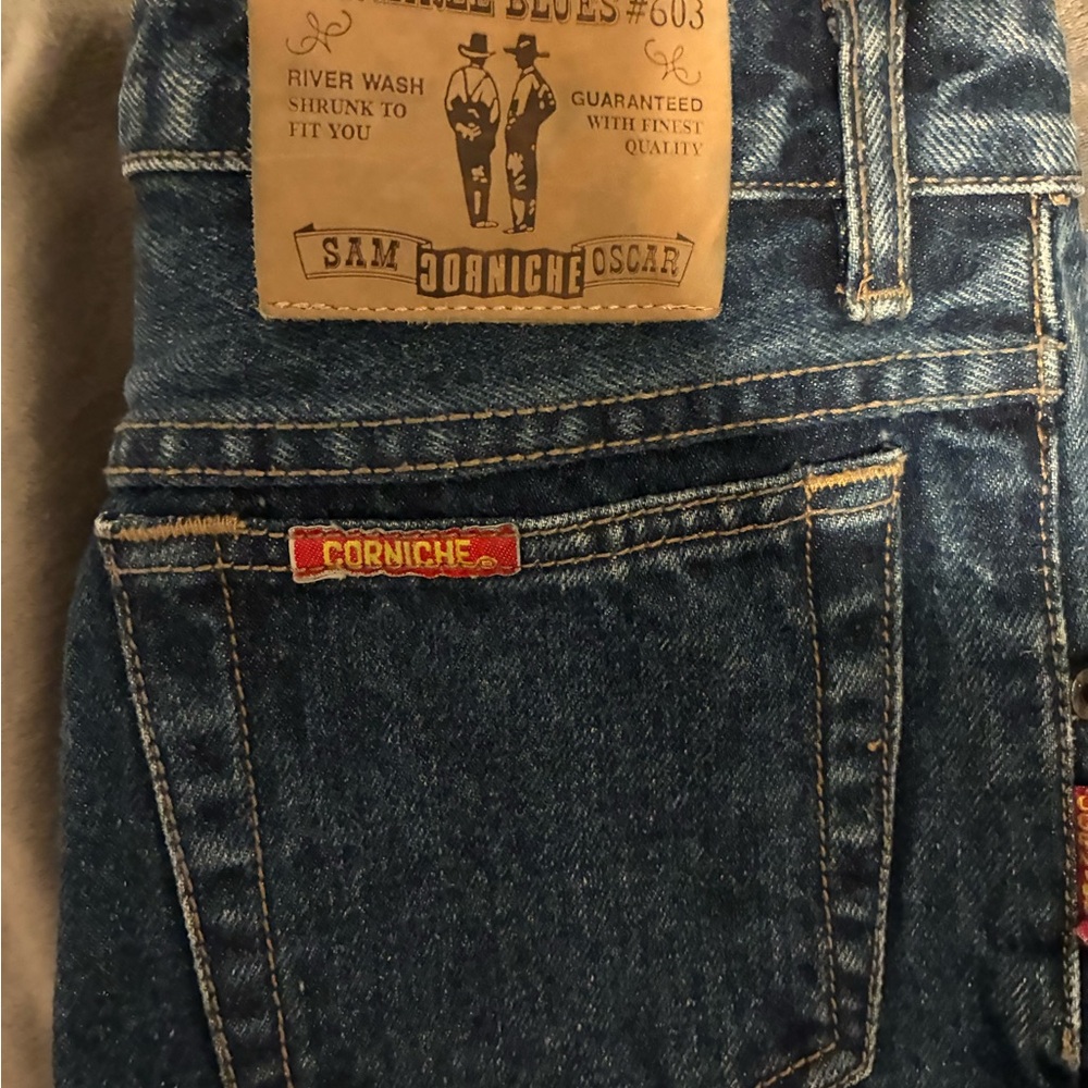 Men's Blue Jeans corniche vintage 80s
